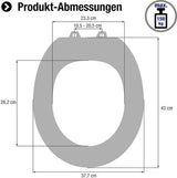 hoogwaardig echt hout - eiken - softclosemechanisme - comfortabel zitgevoel - elegante houtlook past in elke badkamer / toiletbril / wc-deksel