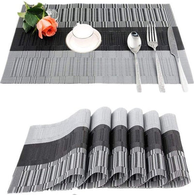 Ronde Placemats Set van 6 Bloemen Liefde Hart Ronde Tafel Placemats Polyester Plaats Matten 15.4 inch voor Keuken Eettafel Vakantie Party