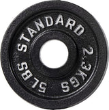 Gietijzeren gewichtsplaat voor krachttraining, gewichtheffen en crossfit, 1 inch of 2 inch, standaard of Olympisch