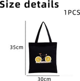 Herbruikbare boodschappentassen, katoenen boodschappentas, herbruikbare draagtas, zwarte schoudertas (35 x 30 cm), zwart