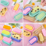 12 stuks ijsvormen, ijslolly, siliconen popsicle vormen, cakesicles siliconen vorm, met siliconen deksel en 12 ijsstokjes voor doe-het-zelf dessert en ijslolly's (herbruikbaar)