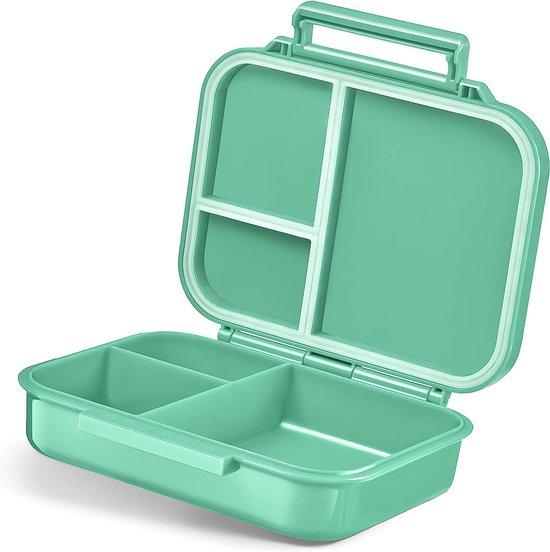 Mini Bia-Bento Box Kids - nieuw MODEL - compacter en lichter-lekvrij & BPA-vrij-lunchbox-lunchbox-voor kleuterschool en school (turquoise)