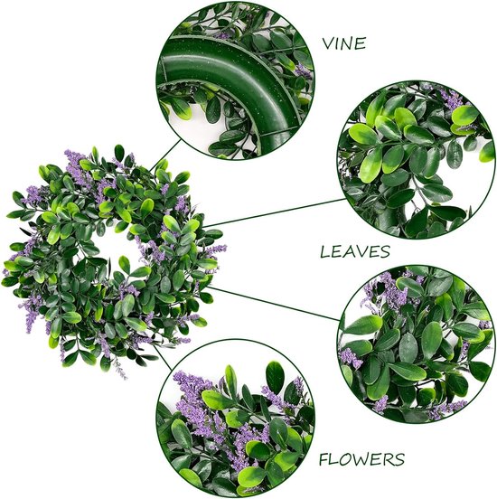 Krans,Groen 14,5 inch (ongeveer 37 cm)