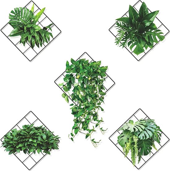 3D groene planten muurstickers, muurtattoo planten groen, muurstickers groene klimop bladeren muursticker, 3D muurstickers planten voor keuken, slaapkamer, woonkamer