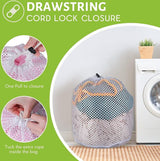 4 stuks waszakken, waszak, wasnet voor wasmachine met koordstopper, grote waszak, waszak voor wasmachine, wasgoed, ondergoed, babywas, sokken