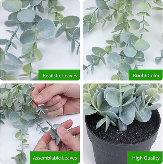Kunstmatige hangplanten Eucalyptus Muurkamer Thuis Patio Binnen Buiten 3 stuks Kunstmatige hangplanten Eucalyptus Muurkamer Thuis Patio Binnen Buiten 3 stuks