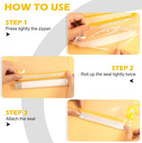 Waterdichte tas, waterdichte tas, documententas, waterdichte tas, droge tas voor camera's en mobiele telefoons, waterdichte tassen voor reizen, thuis en buiten, 3 stuks, geel, Transparante