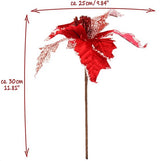 3x decoratieve arrangementen, kunstbloemen als leuke kerstversiering, mooie kamerdecoratie, ook voor kransen en bloemstukken