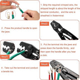 Geïsoleerde Elektrische Connector Krimptang Ratel Draad Crimper, Krimptang, Ratchet Terminals Crimper, Draad Krimptang