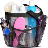 Mesh Shower Caddy Basket/Hanging Portable Shower Tote Bag Mesh Shower Basket - Toiletry Bag Transparent Tote Bag Organiser Toiletry Bag for Hanging - For Women, Women