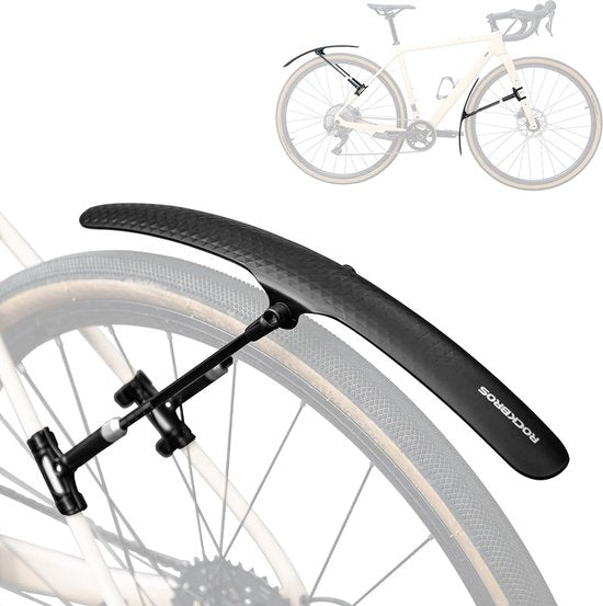 Spatbordenset voor racefiets, voor achter, met snelsluiting voor 27,5 inch fietsen