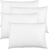 Hoofdkussen, set van 4, 40 x 60 cm, doorgestikt kussen, microvezel, bedkussen, slaapkussen, wit kussen, vulkussen Kussen, set van 4, 40 x 60 cm, doorgestikt kussen, microvezel, bedkussen, slaapkussen, wit kussen, vulkussen