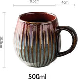 Grote koffiekop, cappuccinokopjes, steengoedkop, 500 ml, grote kop, steengoed theekop met handvat, keramische koffiekop, porseleinen koffiekop, Artist Design-mok