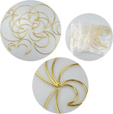 Pack of 12 Gold Dream Catcher Rings Metal Rings for Crafts Metal Moon Hoops Dream Catcher Metal for DIY Crafts Dream Catcher and Wreath Wedding Decor (20/15/10/5 cm)