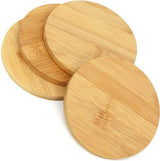 bamboe onderzetters, ronde onderzetters, onderzetters, onderzetters, diameter 11 cm, rond, 0,9 cm dikte (8 stuks)