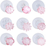 Siliconen vorm, bloemen, siliconen vorm, kaarsen, rozenkbol, siliconen vormen, 3D-bloem, kaarsvormen, siliconen, 3D-bloemen, siliconen zeepvorm, om zelf te vormen, geurkaarsen, zeep voor