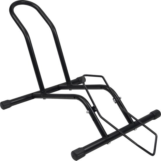Fietsstandaard, professioneel, vrijstaande standaard, houder voor mountainbike, racefiets, MTB, zwart