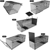 Garden Home Living val 78 x 26 x 29 cm groot als dierenval marterval kattenval vossenval muizenval met valdeur
