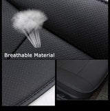 Stoelbekleding auto universeelPU- leer super zacht voor voorstoel 1 stuk (beige 52 x 51 cm)