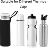 Set van 4 thermische flessenzakken, neopreen hoes voor waterflessen, thermische hoes voor waterflessen, thermische hoes voor buitensporten, kamperen, wandelen, reizen