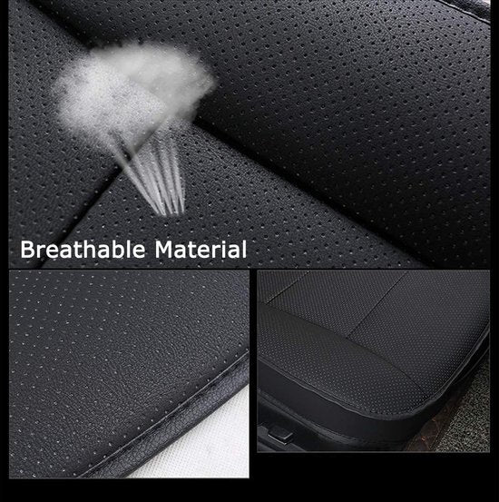 universele autostoelhoezen, superzacht imitatieleer, voor de voorstoelen