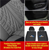 Autostoelbekleding set Universal Fit complete set autostoelbeschermers bandensporen autostoelaccessoires, grijs