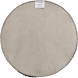 Kunstbont tapijt rond, ongeveer 38 cm, zitkussen met kunstbont look, knuffelbont stoelkussen, zwart.