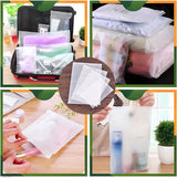 Ritszak, herbruikbaar, 30 stuks, 17 x 25 cm, ritssluiting, reistas, waterdicht, frost ritssluiting, plastic zak, opbergzak voor kleding, ondergoed, handdoek, schoenen, cosmetica