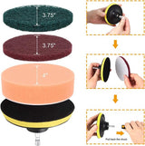 11 stuks elektrische roterende reinigingsborstel, velgenborstelset, compatibel met snelle boormachine, boorborstel, accuschroevendraaier, borstelopzetstuk, power scrubber reinigingsset voor velgen, keuken, auto