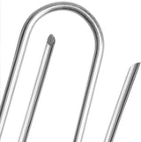 25x grondankers van gecoat staal - robuuste haringen voor bevestiging van worteldoek en folie - grondankers voor tuin en camping - rond (025 stuks - 200x25x3.8mm)