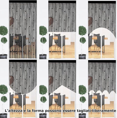 MRTREES Vliegengordijn voor buitendeur, deurgordijn van macramétouw, ruimteverdeler, feestelijke decoratie, kleurrijk, 100 x 200 cm, 1 stuk MRTREES Vliegengordijn voor buitendeur, deurgordijn van macramétouw, ruimteverdeler, feestelijke decoratie, kleurrijk, 100 x 200 cm, 1 stuk