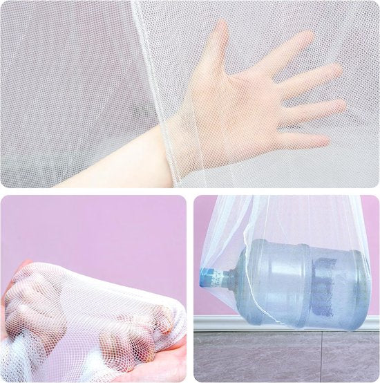 Klamboe tweepersoonsbed (65 x 250 x 1250 cm) - Verbeter je slaapgevoel met een muggennet baldakijn voor queensize bedden, kinderbed en volwassen bedden. (vierkant zonder deur)