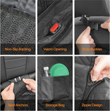 XXL Hondendeken voor de achterbank, 152 cm x 238 cm, hondendeken voor kofferbak, autodeken met zijbescherming en kijkvenster, waterdichte en krasbestendige kofferbakbescherming, hondenachterbank voor