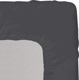 Gewatteerde matrasoplegger 135 x 190 cm, zachte microvezel matrastopper, hoogte tot 38 cm met spanrand, matrasbeschermers onderbed ook voor boxspringbedden (grijs)