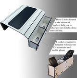 Sofatablet | antislip bankblad met 2 vakken organizer - banktafel van hout met bekerhouder - bankbar & bankhouder afstandsbediening houder - console armleuning als bankplank & snackbar