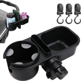 Drankhouder, kinderwagen met opbergdoos en smartphonehouder, universele flessenhouder voor fiets, 360° rotatie, bekerhouder voor elektrische scooter, winkelwagen, rolstoel, rollator, babyzitje