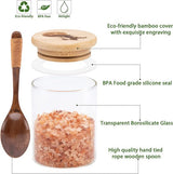 250 ml voorraadpotten, glazen voorraadpotten, set met deksel, 12 stuks, gegraveerde siliconen verzegelde glazen deksels, glazen container, borosilicaatglas met luchtdichte dichtheid opbergdoos, keuken, glas, kruidenpotjes