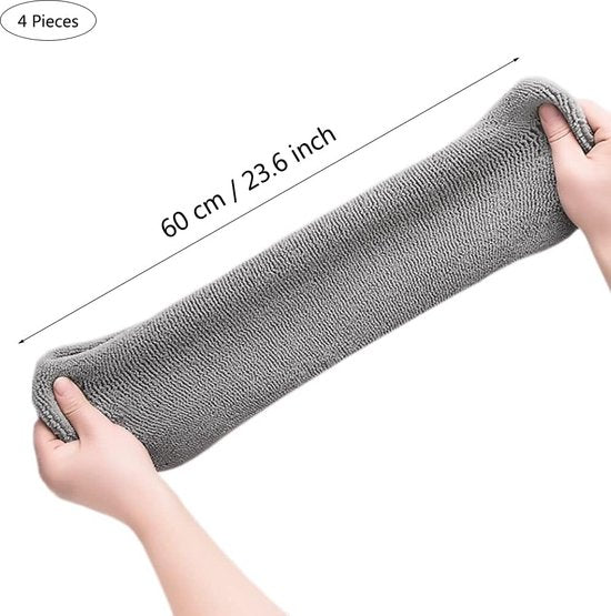 4 stuks wc-stoelhoezen, warm wc-zitkussen, wc-brilhoes, wasbaar, dik, wasbaar, rekbaar, geschikt voor de meeste toiletten