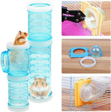 Hamster Tube Kit, Transparante Hamster Cage Adventure External Tube Creatief DIY Connection Tunnel Hamster Toy voor kleine dieren zoals Hamster Mouse - 2,1 inch