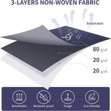 3 stuks opbergzakken, opbergdoos van 90 liter met deksel, grote opvouwbare kledingopslag, verhuisdozen, opbergtas onder het bed voor dekbedden, kussens, kleding, 100 x 50 x 18 cm