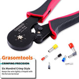 ,Grasomtools SO 16-6 zelfinstellende krimptang en zeskantkrimptang voor 28-5 AWG/0,5-16 mm² adereindhulzen