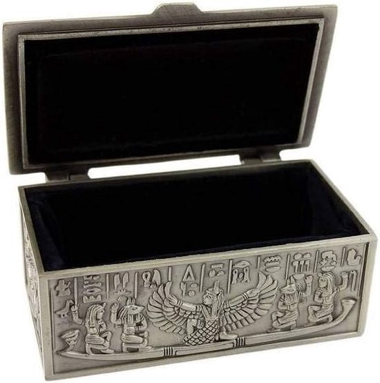 metalen doos Isis ontwerp Egyptische decoratie