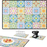 Onderlegmat voor koffiezetapparaat, afdruipmat, servies, 40 x 60 cm, koffiemat, keuken, schotel, droogmat, absorberende en antislip koffiemat, antislipmat, volautomatische koffiemat, barmat