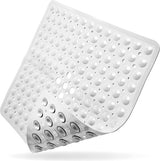 Douchemat 53 x 53 cm wit antislip douchemat in premium kwaliteit comfortabele antislip badmat antislip antibacterieel en machinewasbaar douchemat antislip