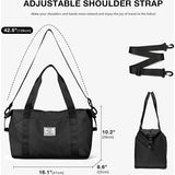 Reistas voor dames, 40 x 20 x 25 cm, handbagage, tas, weekendtas, zwemtas, waterdicht, reistas, duffle bag, fitnesstas, trainingstas voor vrouwen, voor reizen, gym, A12 zwart