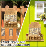 Eekhoorntje, voederhuis van grenenhout, eekhoorntje, voederhuis met maïskolfhouder, eekhoornhuis voor buiten, chipmunk-voederstation voor achtertuin, buiten, tuin (A)