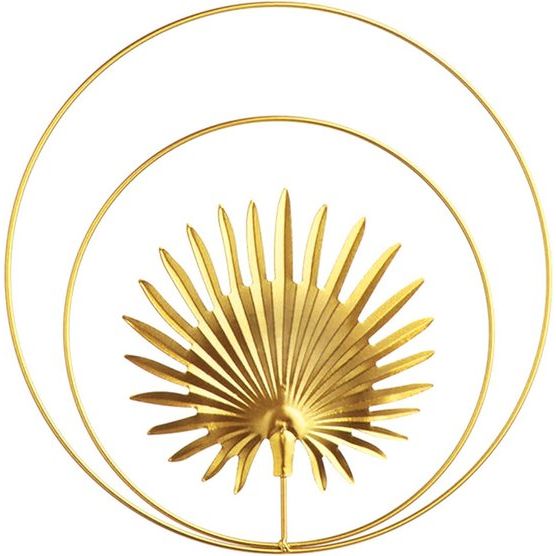 Gouden wanddecoratie van metaal, 3D wandsculpturen 3-pack met 5 fotohaken, Ginkgo bladkunst hangornament, ronde wanddecoratie voor de woonkamer slaapkamer, achtergrond wanddecoratie, Moederdag cadeau.