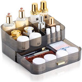 Cosmetica-organizer met stapelbare laden, 30 x 20 x 14,5 cm, grote make-uporganizer met 12 vakken, Skincare make-up-organizer, opslag voor kwasten, kast, lade, koffer, kwast, badkamer