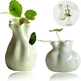 Keramiek bloemenvazen ​​set, 2 stuks decoratieve creatieve vazen, hydrocultuur creatief bloemstuk, voor thuis kantoor woonkamer decoratie ornament