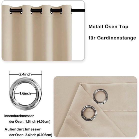 Gordijn, 160 x 106 cm ,beige